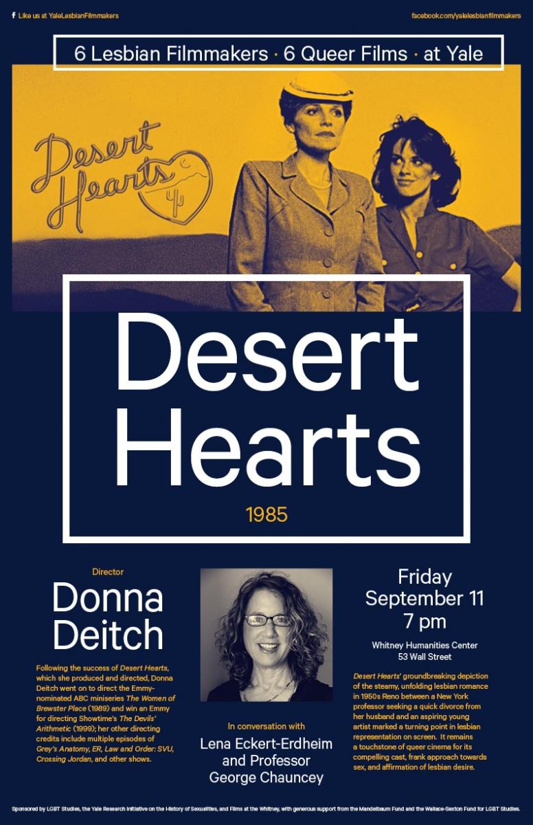 Lesbian Filmmaker Series Donna Deitchs Desert Hearts Lesbian Gay 5825
