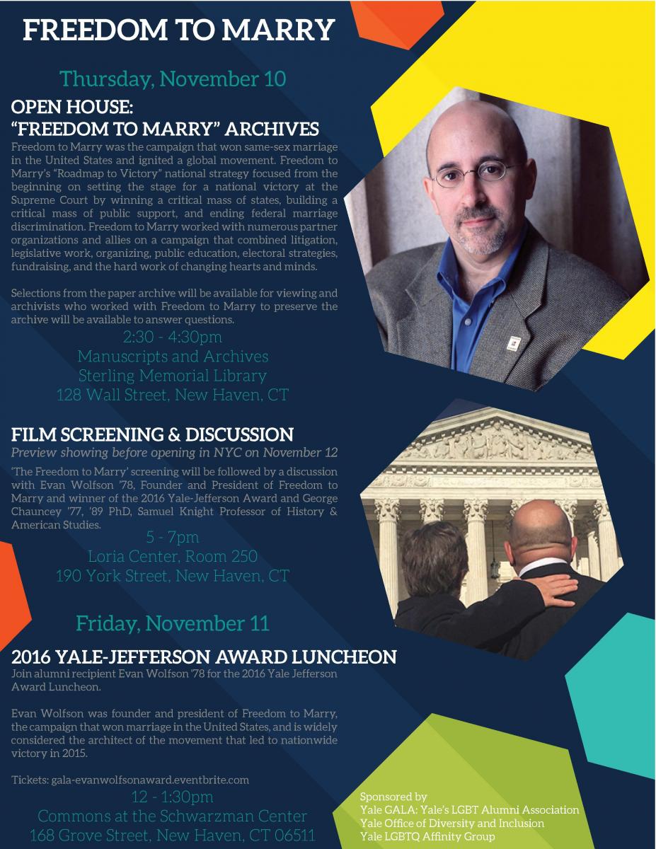 Film Screening: The Freedom to Marry | Lesbian, Gay, Bisexual, and  Transgender Studies